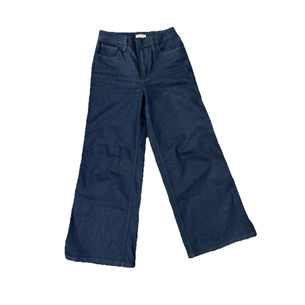 Good American Good Wide Leg Jeans 
Dark Wash High Rise Denim